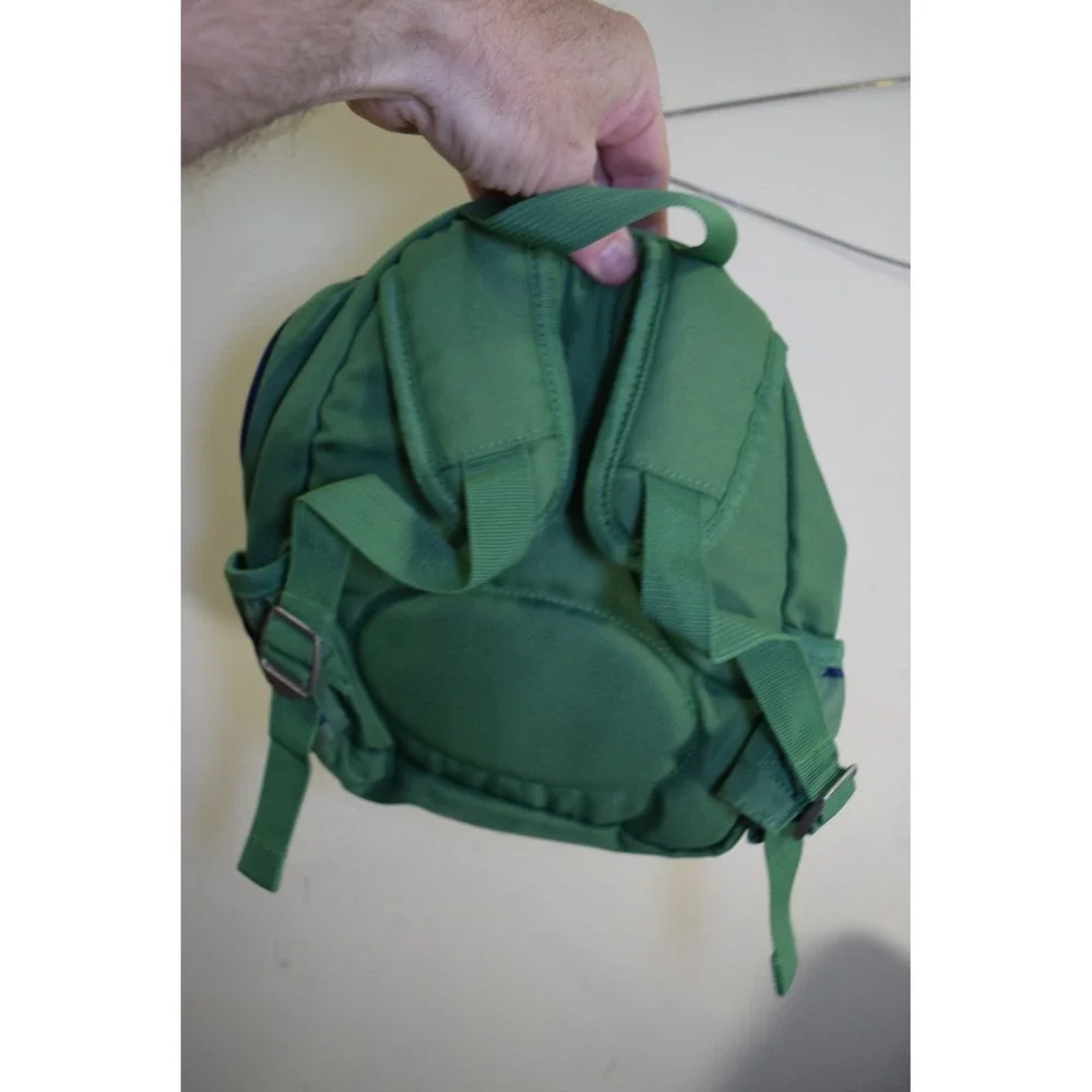 2019 Pottery Barn Kids ALEX Dinosaur Green Blue Stripe Toddler Mini Backpack Boy